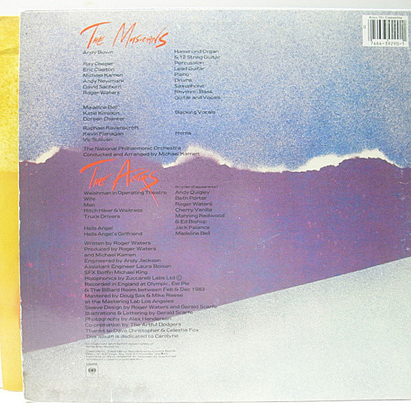 ROGER WATERS / The Pros And Cons Of Hitch Hiking (LP