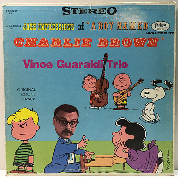 レコードメイン画像：美盤!! 初版 青金ラベル 深溝 USオリジナル VINCE GUARALDI Jazz Impressions Of A Boy Named Charlie Brown ('64 Fantasy) ピアノトリオ