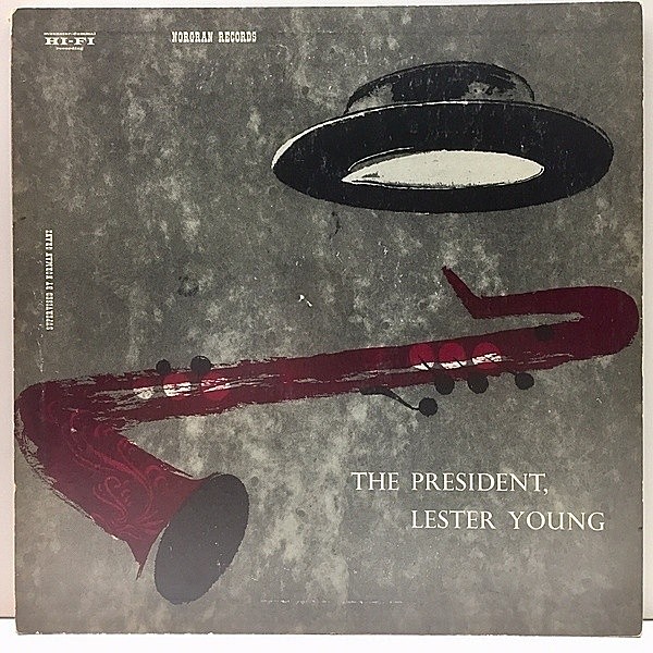 レコードメイン画像：激レア 210g 厚フラット 原盤 USオリジナル LESTER YOUNG The President (Norgran MG N 1005) 黄トランペッター 深溝 MONO