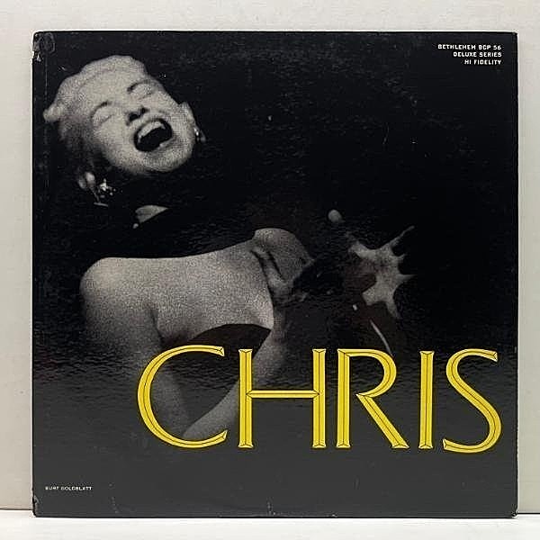 レコードメイン画像：Rare!!【FLAT, 初版リーフ】USオリジナル MONO 深溝 CHRIS CONNOR Chris (Bethlehem BCP 56) クリス・コナー 名盤 米 初回 モノラル