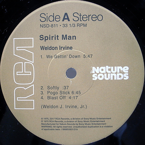 WELDON IRVINE / Spirit Man (LP) / Nature Sounds | WAXPEND