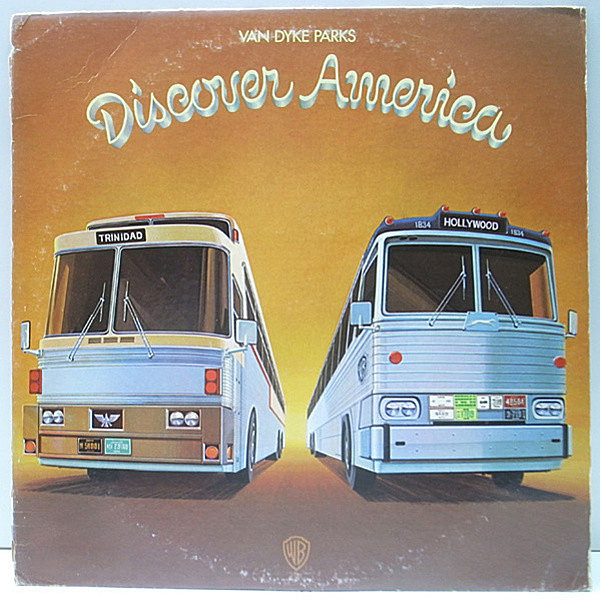 レコードメイン画像：良好!! 初版オリーヴ 手書きBG マト1 USオリジナル VAN DYKE PARKS Discover America ('72 Warner Bros.) 歌詞カード付き