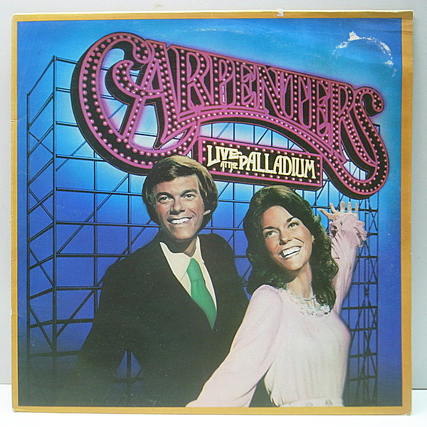 レコードメイン画像：《アメリカ未発売》良好盤!! UKオリジナル CARPENTERS Live At Palladium ('76 A&M) 英国・日本での限定リリース・ライヴ・アルバム