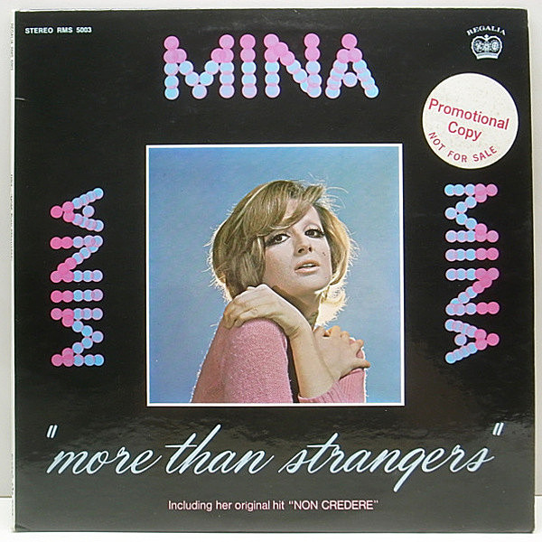 レコードメイン画像：レア!! プロモ USオリジ MINA More Than Strangers / 概ね良好!!