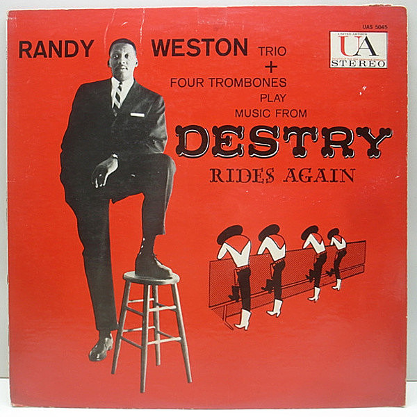レコードメイン画像：良盤!! 1st 水色ラベル 深溝 USオリジナル RANDY WESTON Destry Rides Again ('59 United) Peck Morrison, Elvin Jones, Bennie Green ほか