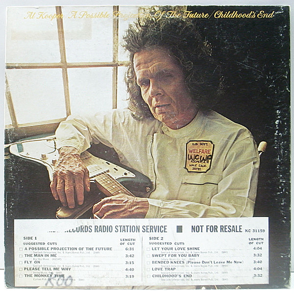 レコードメイン画像：プロモ 初版 KC規格 1Aマト USオリジナル AL KOOPER A Possible Projection Of The Future/Childhood's End ('72 Columbia) 早すぎた自叙伝