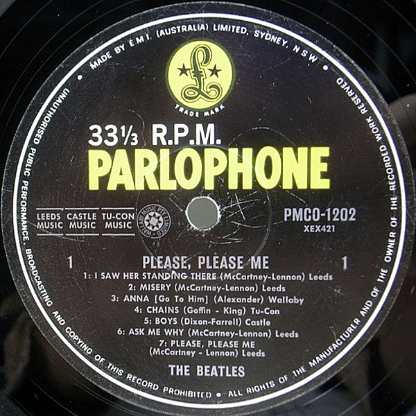 BEATLES / Please Please Me LP / Parlophone   WAXPEND RECORDS