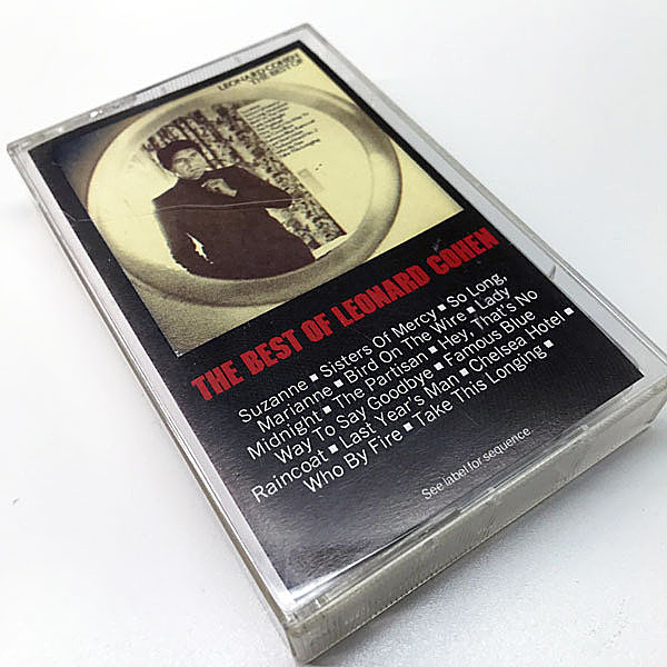 レコードメイン画像：CASSETTE TAPE／テープ LEONARD COHEN The Best Of ('75 Columbia) SSW DEEP FOLK Suzanne 電線の鳥／Bird On The Wire ほか