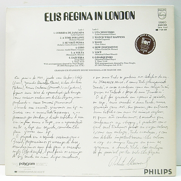ELIS REGINA / In London (LP) / Philips | WAXPEND RECORDS