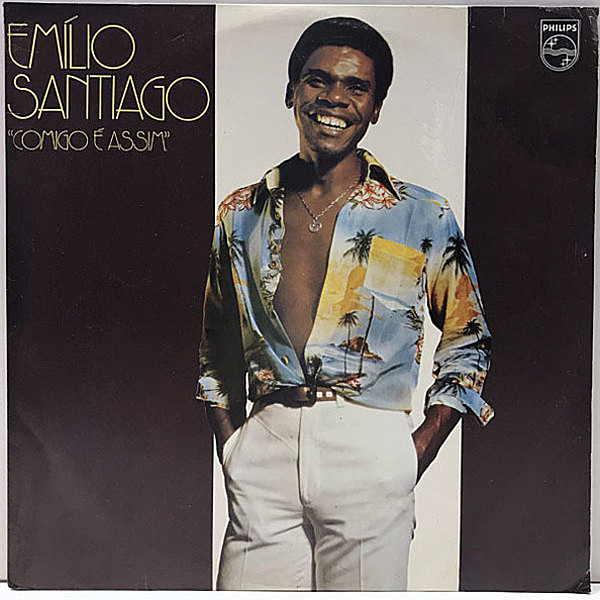 レコードメイン画像：良好!! ブラジル・オリジナル EMILIO SANTIAGO Comigo E Assim ('77 Philips) エミリオ・サンチアゴ MPB レア LP