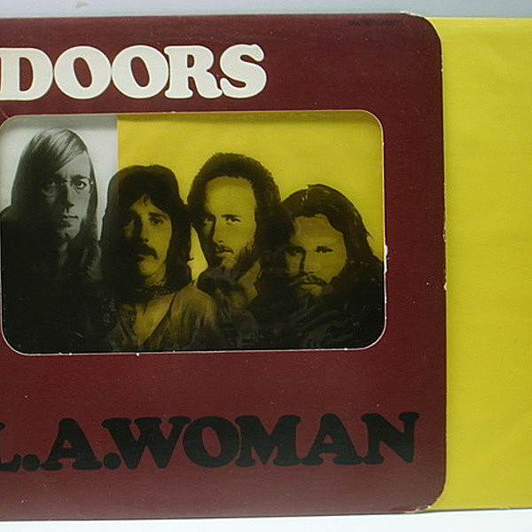レコードメイン画像：良好!! 初版 Wマーク無し 蝶ラベル 特殊フィルム USオリジナル DOORS L.A. Woman ('71 Elektra) 黄インナー完品 ドアーズ／L.A.ウーマン