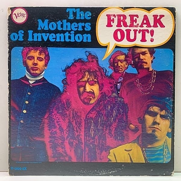 レコードメイン画像：美再生!良好盤! MONO 初回オンリー・マップ印刷 青ラベ USオリジナル THE MOTHERS OF INVENTION Freak Out [FRANK ZAPPA] 地図 MAP Cover