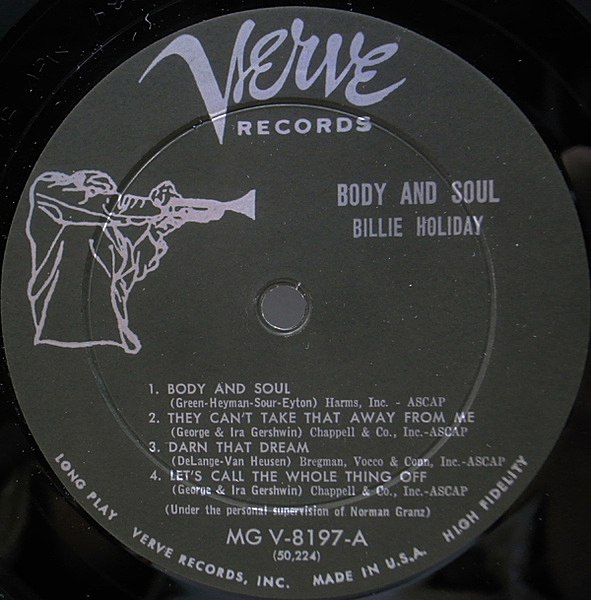 ⭐︎USオリジナル盤⭐︎ Webster Lewis / On The Town BILLIE HOLIDAY / Body And Soul (LP) / Verve | WAXPEND RECORDS