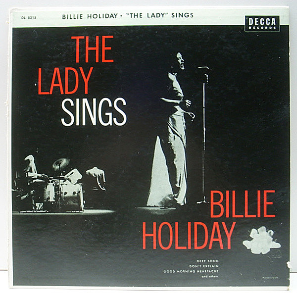 レコードメイン画像：プレイ良好!! フラット MONO 黒銀スモール 深溝 オリジナル BILLIE HOLIDAY The Lady Sings (Decca DL 8215) ビリー・ホリデイ初期の名唱集