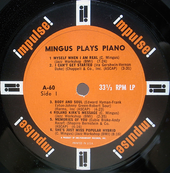 レコード Charles Mingus Plays Piano ジャズ LP Mingus, Charles - Mingus Plays Piano - Amazon.com Music