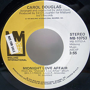 レコード画像：CAROL DOUGLAS / Midnight Love Affair