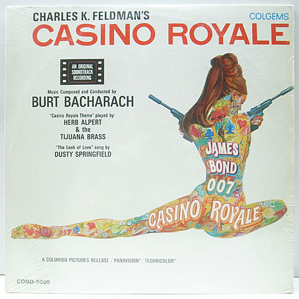 レコードメイン画像：激レア プロモ シュリンク美品!! MONO 初版 オリジナル 007 CASINO ROYALE ('67 Colgems) BURT BACHARACH, DUSTY SPRINGFIELD ヌード 美女