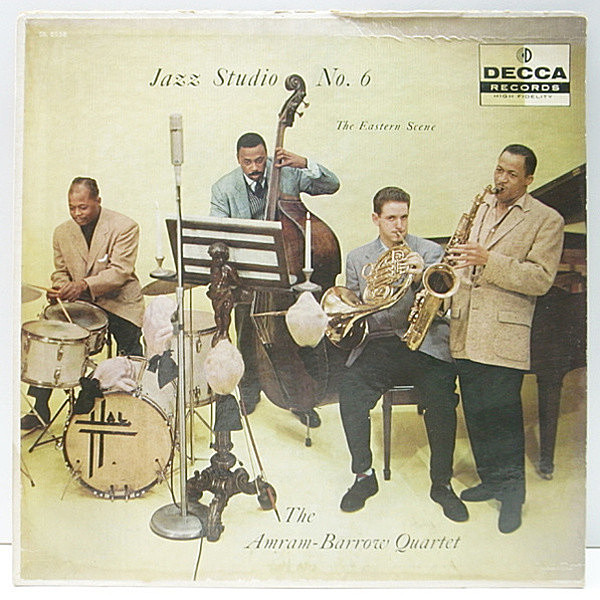 レコードメイン画像：珍盤!! フラット MONO 黒小 深溝 USオリジナル AMRAM-BARROW QUARTET The Eastern Scene (Decca DL 8558) DAVID AMRAM, GEORGE BARROW