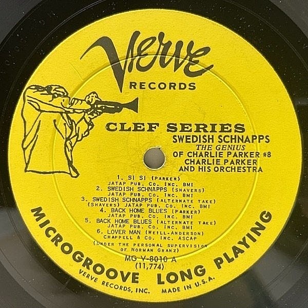 CHARLIE PARKER / Swedish Schnapps (LP) / Verve | WAXPEND RECORDS