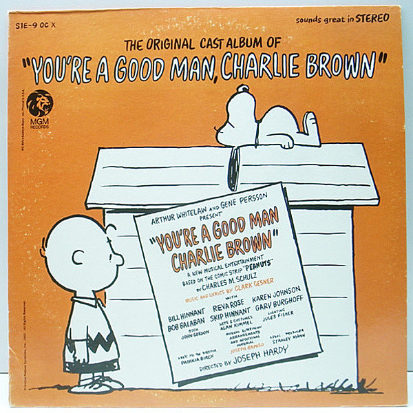 レコードメイン画像：美品!! 2色ラベル スヌーピー 関連『You're A Good Man Charlie Brown』～ The Original Cast Album Of サントラ LP