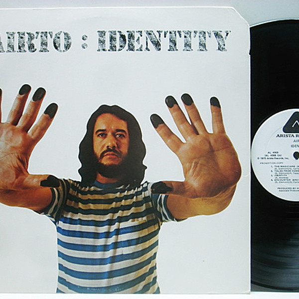 レコードメイン画像：白プロモ USオリジナル AIRTO Identity ('75 Arista) Egberto Gismonti, Herbie Hancock, Flora Purim ほか 豪華メンバー