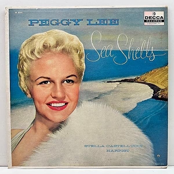 レコードメイン画像：【幻想的で妙々たる異色作】MONO US初期プレス PEGGY LEE Sea Shells (Decca DL 8591) ペギー・リー 貝がら 米 モノラル