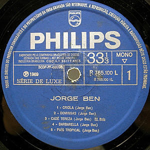 JORGE BEN / Same (LP) / Philips | WAXPEND RECORDS