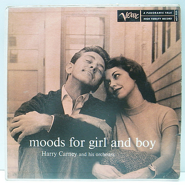 レコードメイン画像：初版 Verveリム MONO 深溝 USオリジナル HARRY CARNEY Moods For Girl And Boy エリントン楽団ゆかりのメンバー Ray Nance, Leroy Lovett
