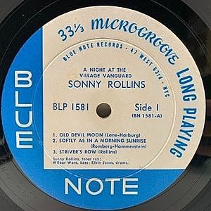 SONNY ROLLINS / A Night At The Village Vanguard (LP) / Blue Note