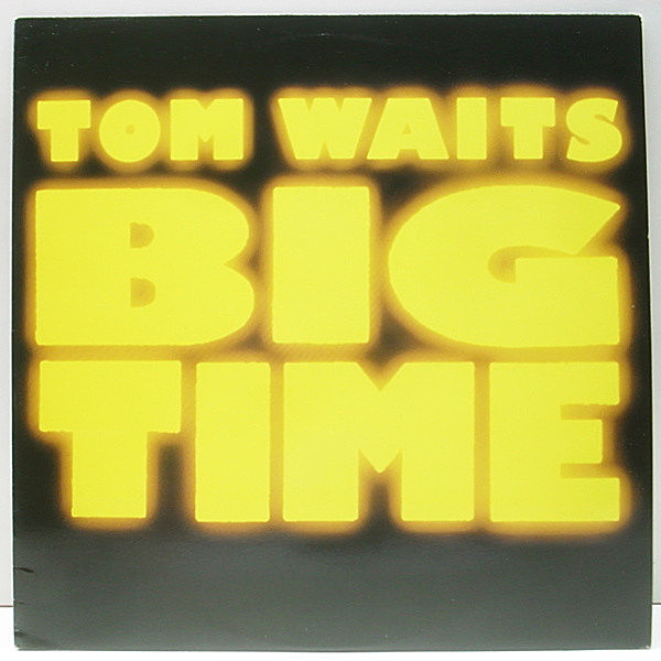 レコードメイン画像：'88年 稀少・アナログ!! 美品 初版 黒ラベル USオリジナル TOM WAITS Big Time (Island 90987-1) 当時の新曲も含む トム・ウェイツ／ライヴ