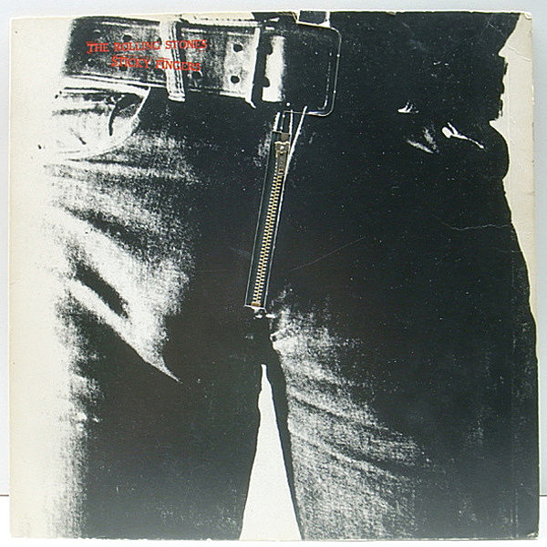 レコードメイン画像：【Andy Warhol ジッパー・特殊ジャケット】美盤!! US初期 ROLLING STONES Sticky Fingers ('71 COC 59100) アンディ・ウォーホル