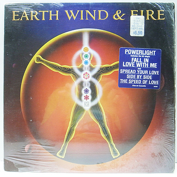 レコードメイン画像：シュリンク＋ハイプ・ステッカー【COMMON／Charms Alarmネタ】オリジナル EARTH WIND & FIRE Powerlight ('83 Columbia) EW&F サンプリング