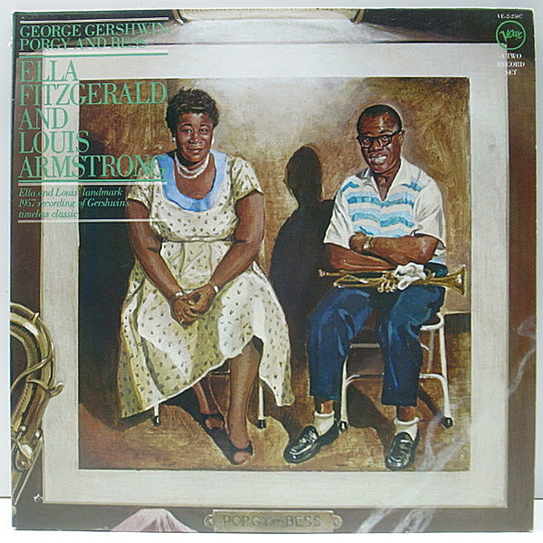 レコードメイン画像：2LP 美品 ELLA FITZGERALD And LOUIS ARMSTRONG Porgy & Bess ('76 Verve) ガーシュウィン集 ドラマチックな名盤 US Reissue