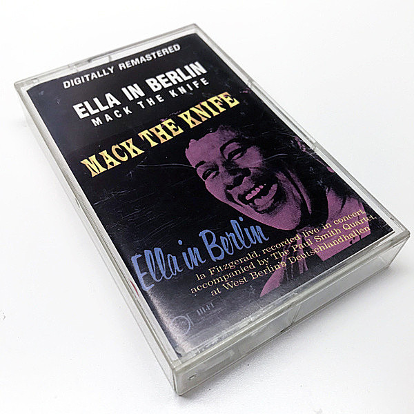 レコードメイン画像：CASSETTE TAPE／テープ ELLA FITZGERALD Mack The Knife - Ella in Berlin ('60 Verve) エラ・フィッツジェラルド 傑作ライヴ