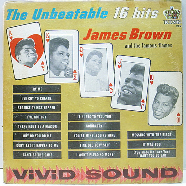 レコードメイン画像：MONO 初版 黒Lbl. USオリジナル JAMES BROWN & FAMOUS FLAMES The Unbeatable - 16 Hits ('64 King) 若かりしジェームス・ブラウン 特価