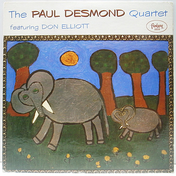 レコードメイン画像：US 完全オリジナル 1st (赤盤, FLAT) PAUL DESMOND Featuring Don Elliott ('56 Fantasy) 深溝 MONO 音も抜群です！
