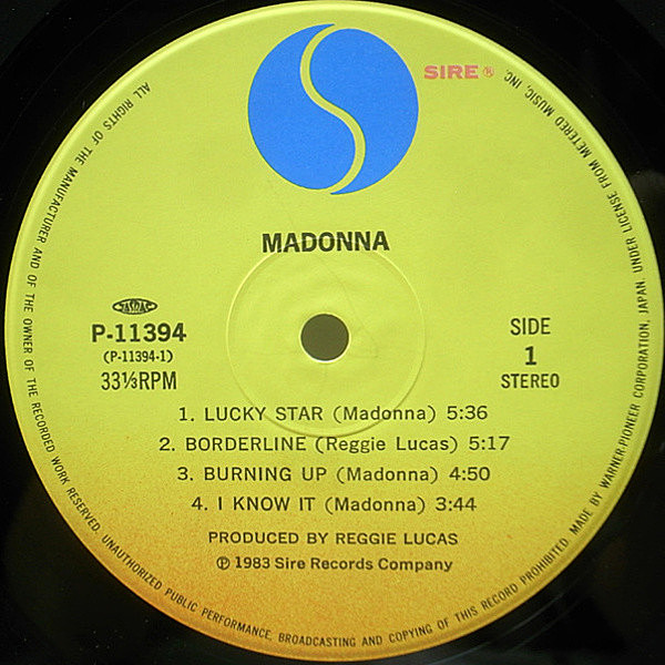 マドンナ　Play With Me　限定 LP レコード MADONNA / Same (LP) / Sire | WAXPEND RECORDS