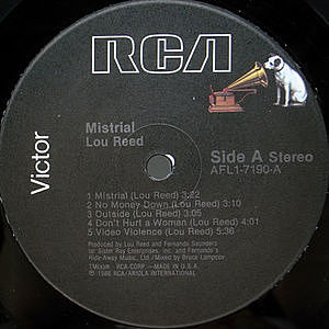 LOU REED / Mistrial (LP) / RCA Victor | WAXPEND RECORDS