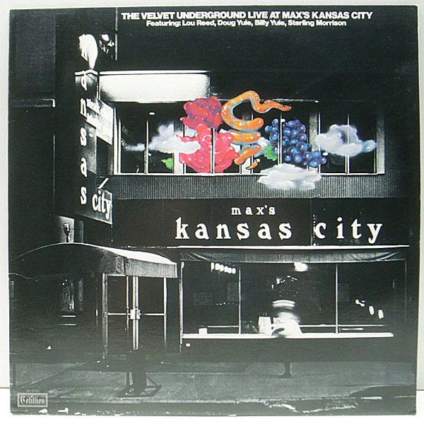 レコードメイン画像：良好品!! VELVET UNDERGROUND Live At Max's Kansas City (Cotillion SD 9500) LOU REED在籍時に於ける絶頂期のライヴ