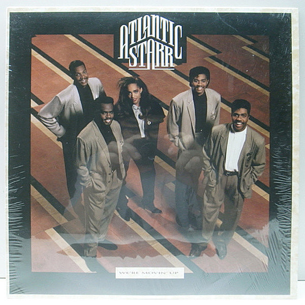 レコードメイン画像：シュリンク付き 良品!! USオリジナル ATLANTIC STARR We're Movin' Up ('89 Warner Bros.) 手書きDMM 専用インナー付属 My First Love ほか