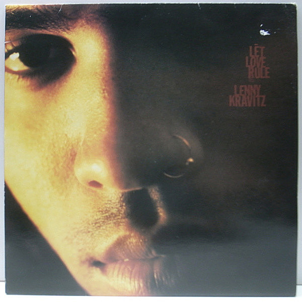 レコードメイン画像：'89年 希少アナログ LP 美盤!! UKオリジナル LENNY KRAVITZ Let Love Rule (Virgin) Let Love Rule, Freedom Train ほか 傑作 1st.アルバム