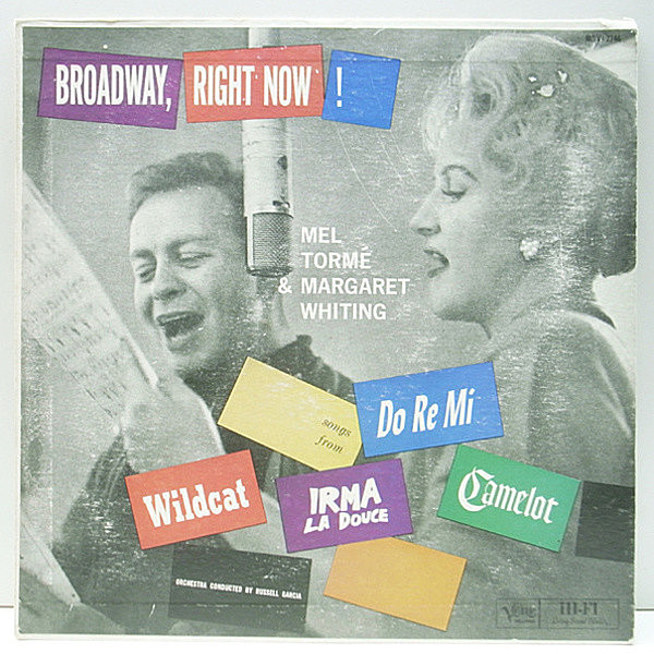 レコードメイン画像：美盤!! 初版 Verveリム MONO 深溝 MEL TORME & MARGARET WHITING Broadway, Right Now! ('61 Verve MG V 2146) 名シンガーの共演盤