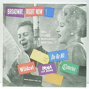 レコード画像：MEL TORME / MARGARET WHITING / Broadway, Right Now!