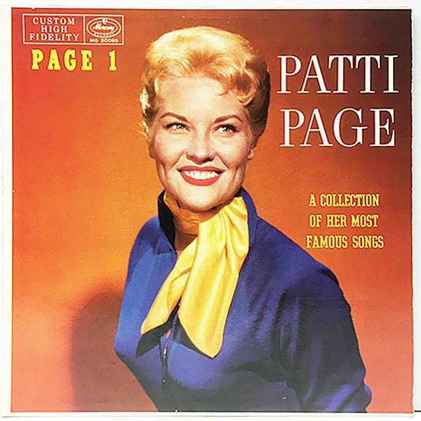 レコードメイン画像：良品!! USオリジナル MONO 初版 黒銀ラベル 深溝 PATTI PAGE Page 1 - A Collection Of Her Most Famous Songs ('57 Mercury MG 20095)