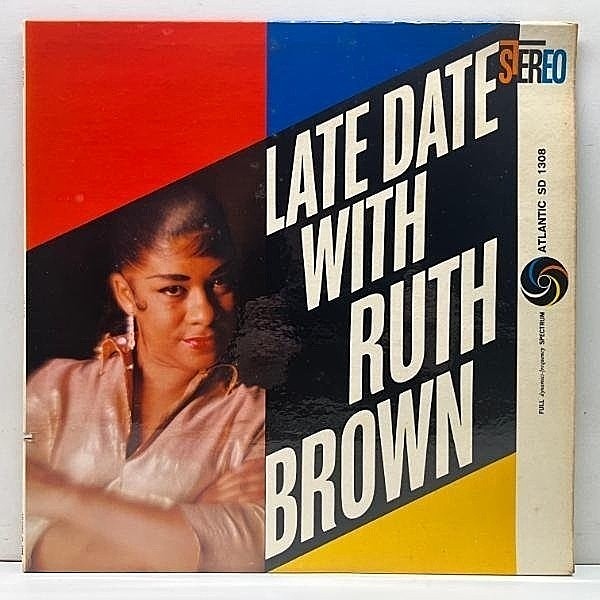 レコードメイン画像：良好!! US初期 白ファン 厚紙コート RUTH BROWN Late Date With (Atlantic 1308) ルース・ブラウンのジャズ作品 Hank Jones, Mundell Lowe