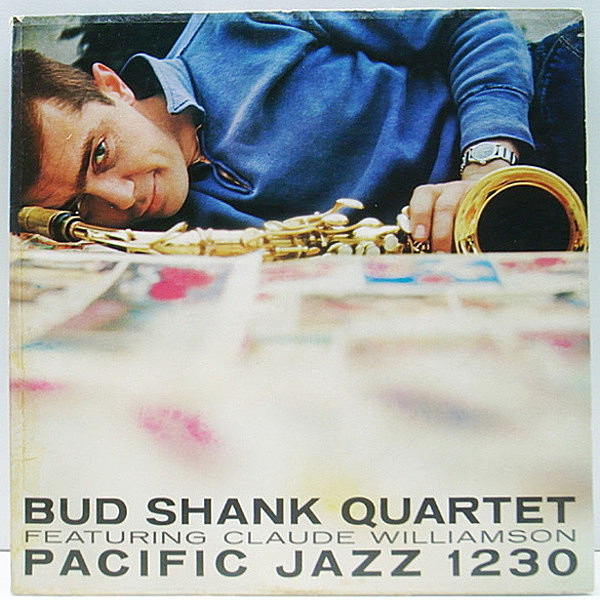 レコードメイン画像：初版 黒銀 深溝 MONO オリジナル BUD SHANK QUARTET Featuring CLAUDE WILLIAMSON (Pacific Jazz 1230) 名盤!!