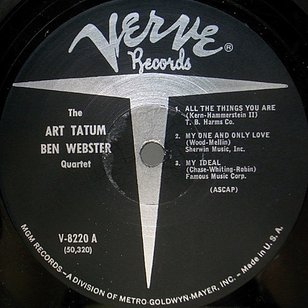 ART TATUM / BEN WEBSTER / The Art Tatum・Ben Webster Quartet