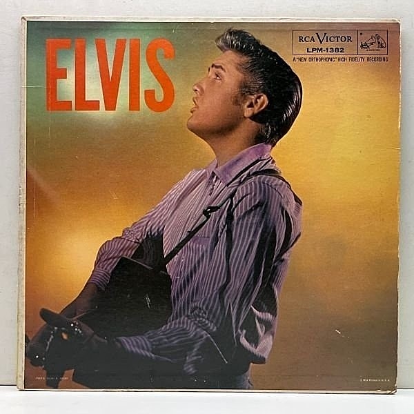 レコードメイン画像：レアな良好盤!! USオリジナル MONO ニッパー 銀文字 深溝 ELVIS PRESLEY Elvis ('56 RCA Victor LPM 1382) エルヴィス・プレスリー 2nd