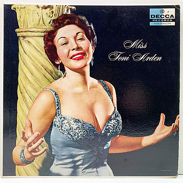 レコードメイン画像：FLAT, MONO 黒銀スモール 深溝 USオリジナル Miss TONI ARDEN ('58 Decca DL 8651) トニ・アーデン 米 初回プレス LP レア・アルバム