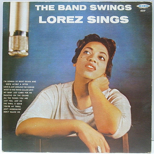 レコードメイン画像：美再生!音抜群! FLAT 初版 黒銀ラベル 深溝 US 完全オリジナル LOREZ ALEXANDRIA The Band Swings - Lorez Sings ('59 King 657)